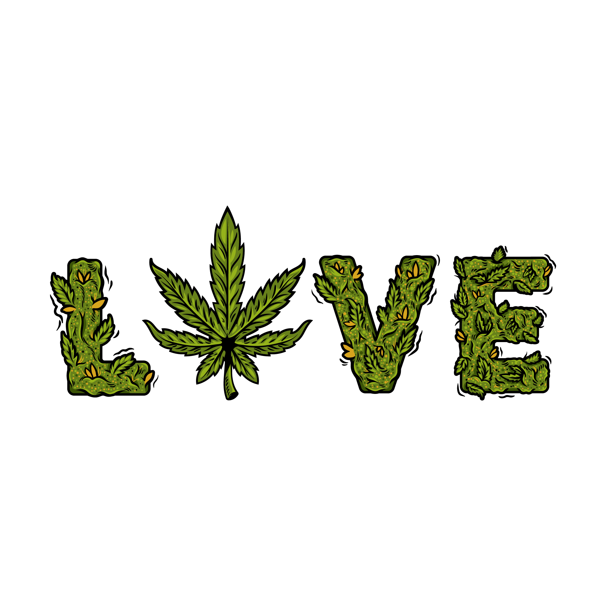 Weed 25 — Weed sticker SVG cut file