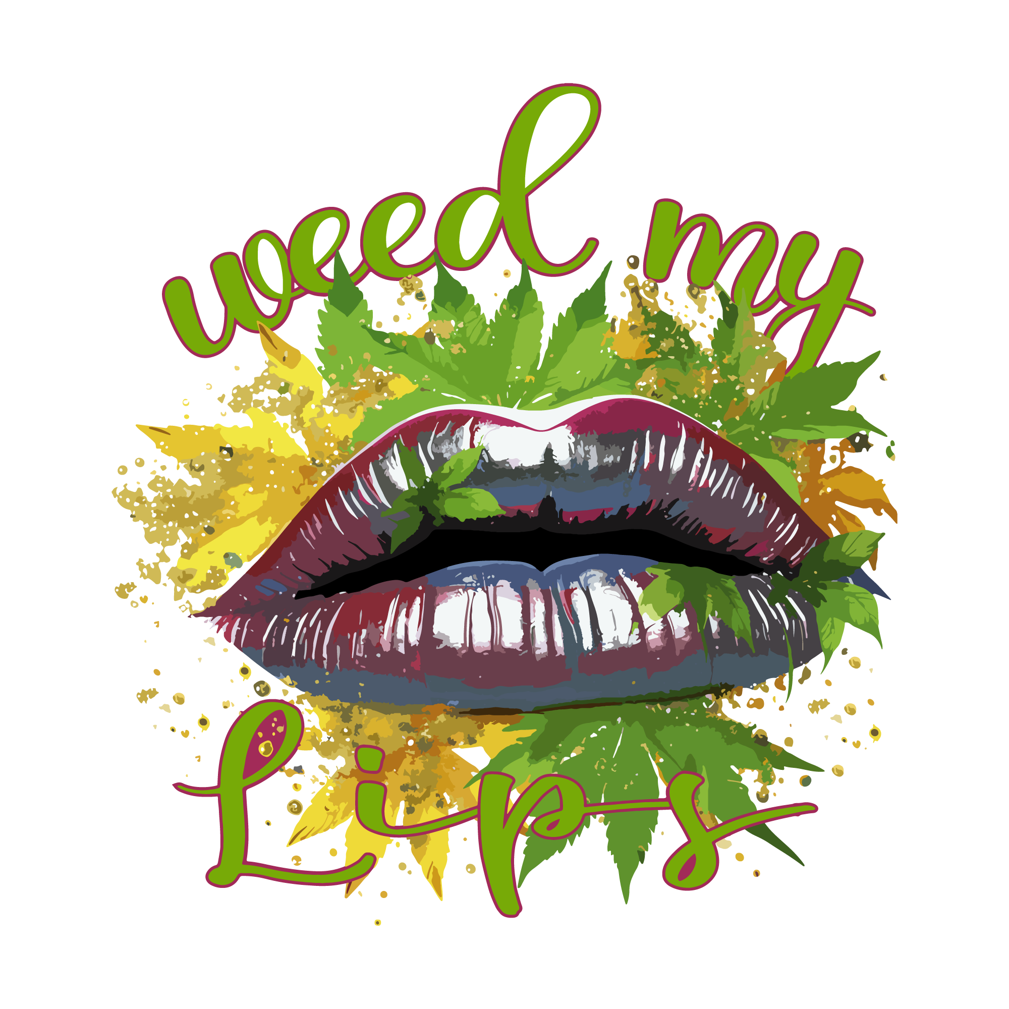 Weed 28 — Weed sticker SVG cut file