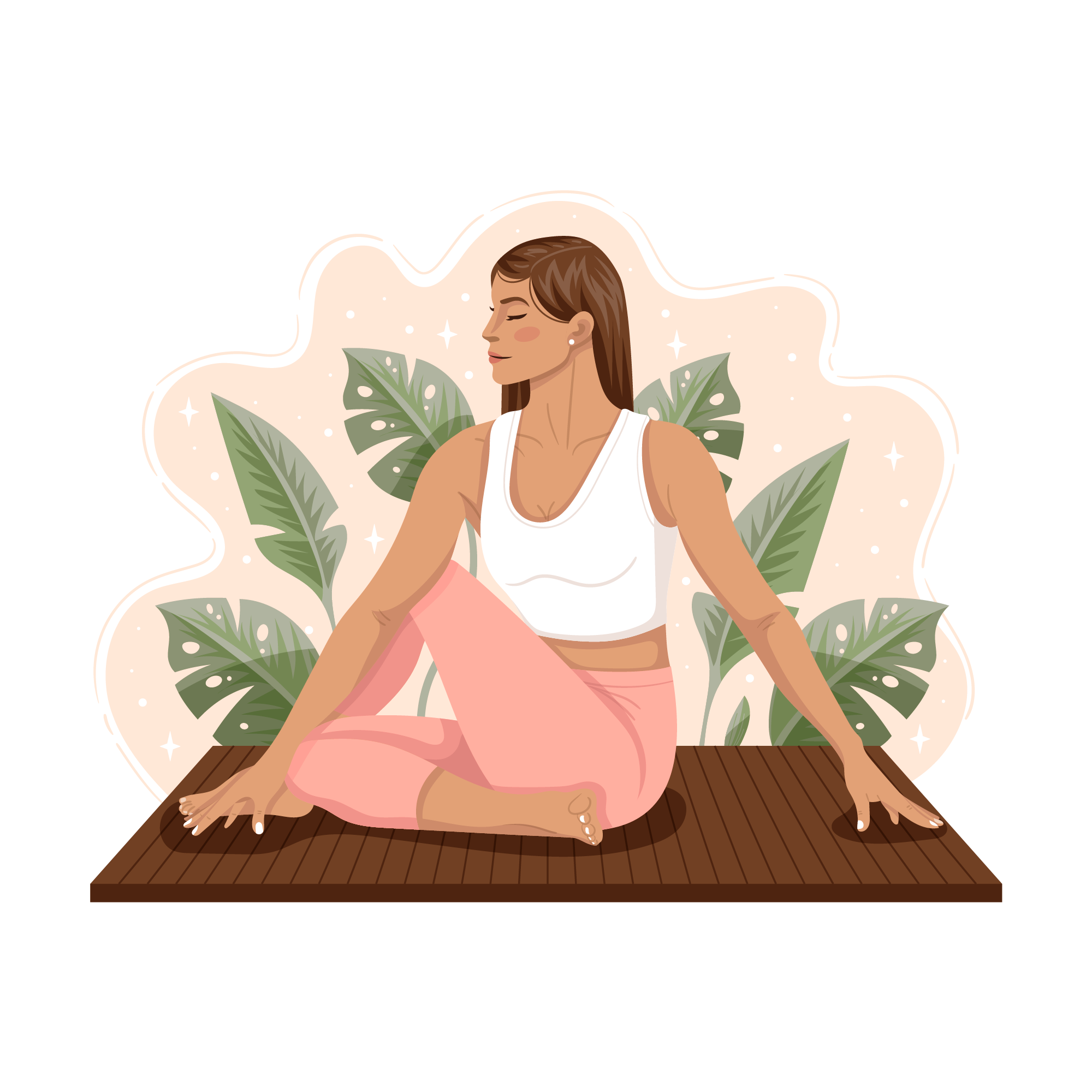 Yoga 17 — Yoga sticker SVG cut file