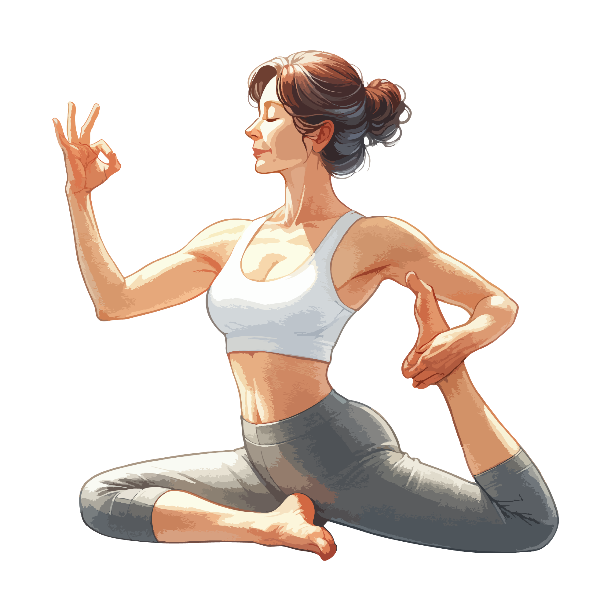 Yoga 28 — Yoga sticker SVG cut file