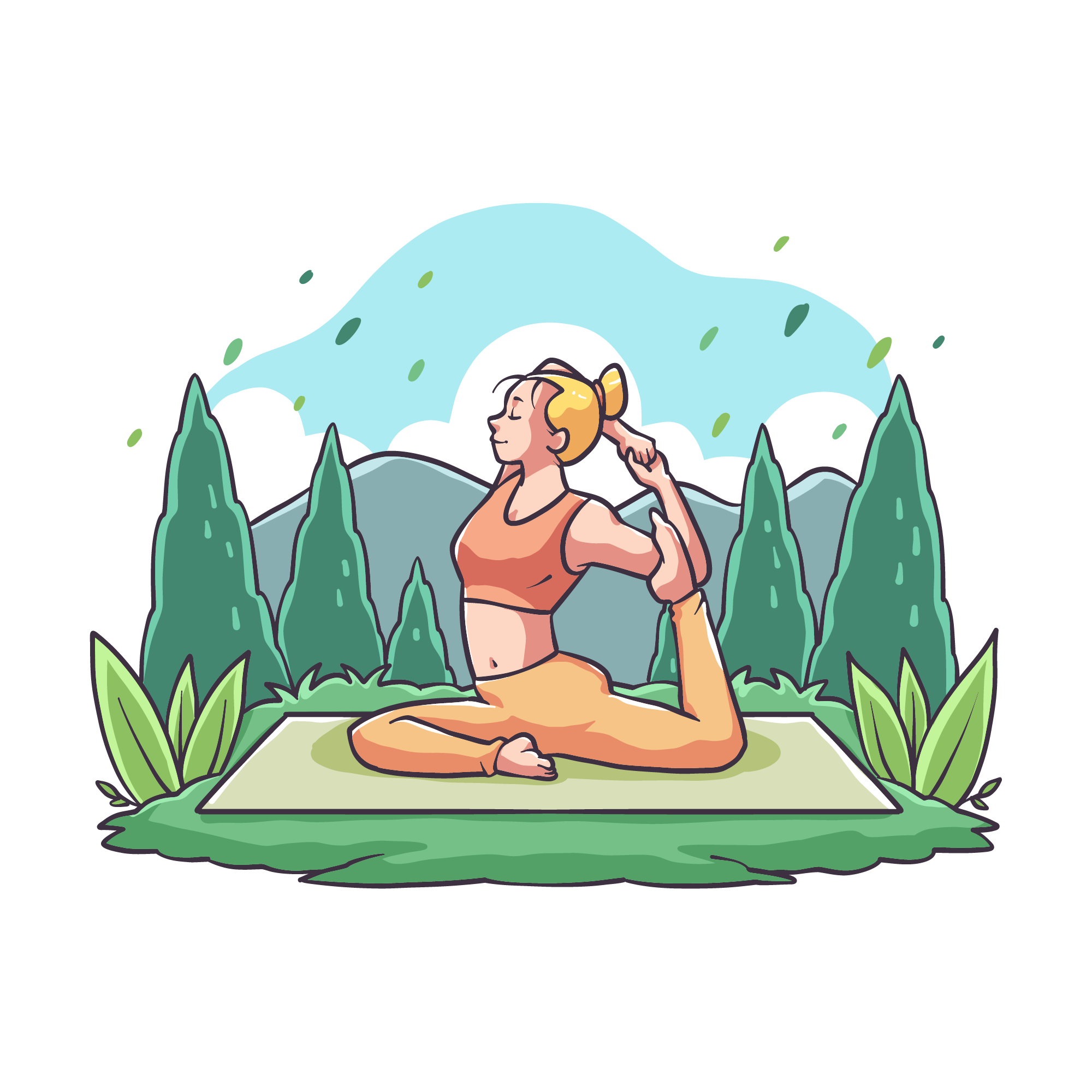 Yoga 31 — Yoga sticker SVG cut file
