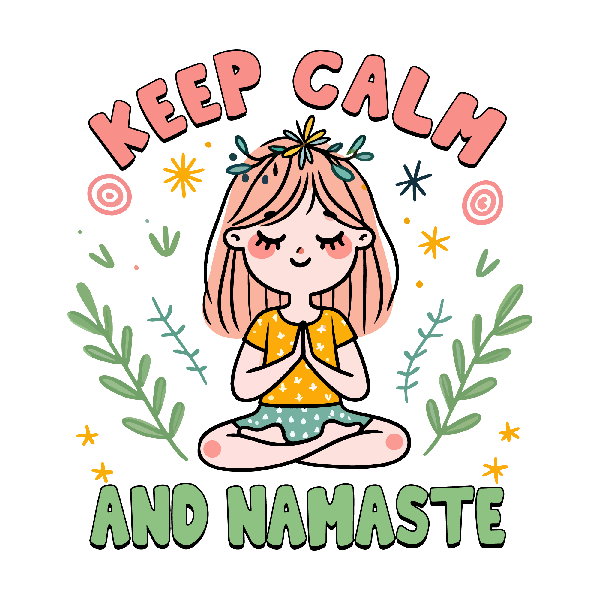 Yoga 46 — Yoga sticker SVG cut file