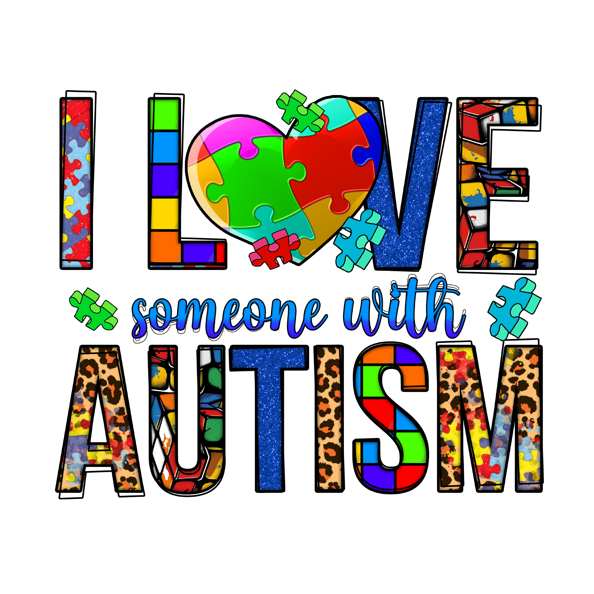 Autism 18 — Autism sublimation SVG cut file