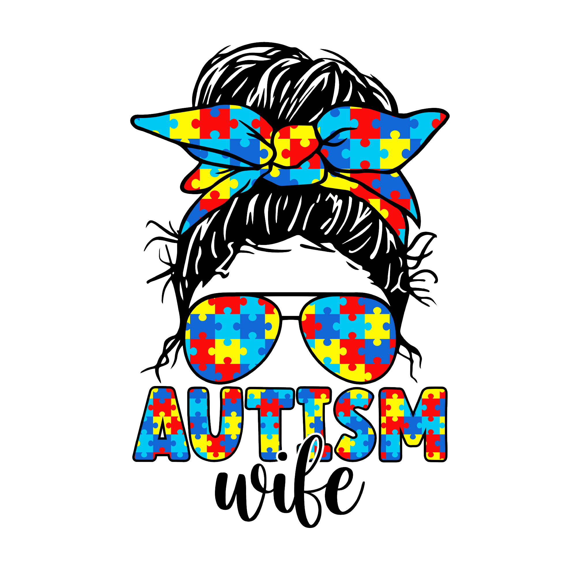Autism 36 — Autism sublimation SVG cut file