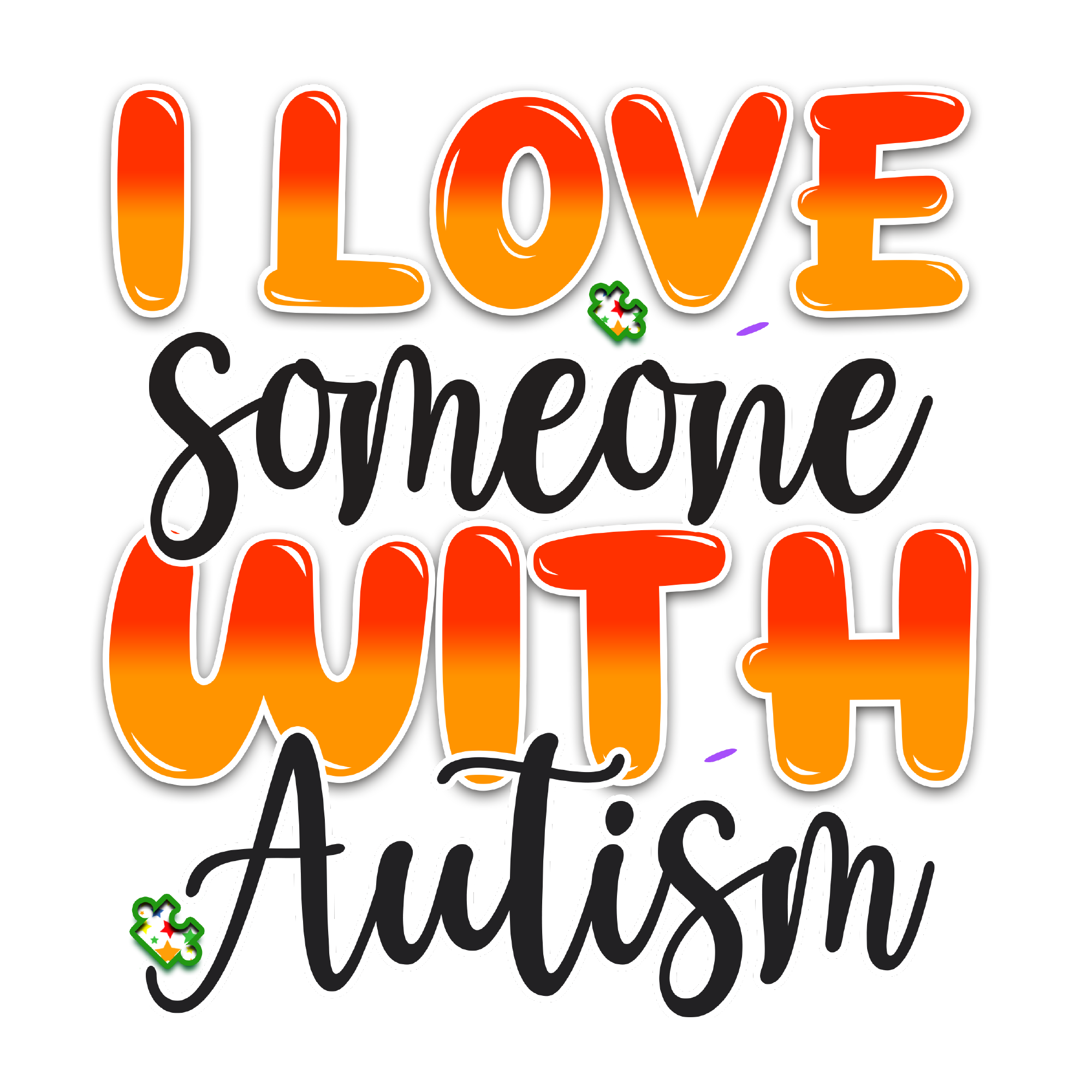 Autism 40 — Autism sublimation SVG cut file