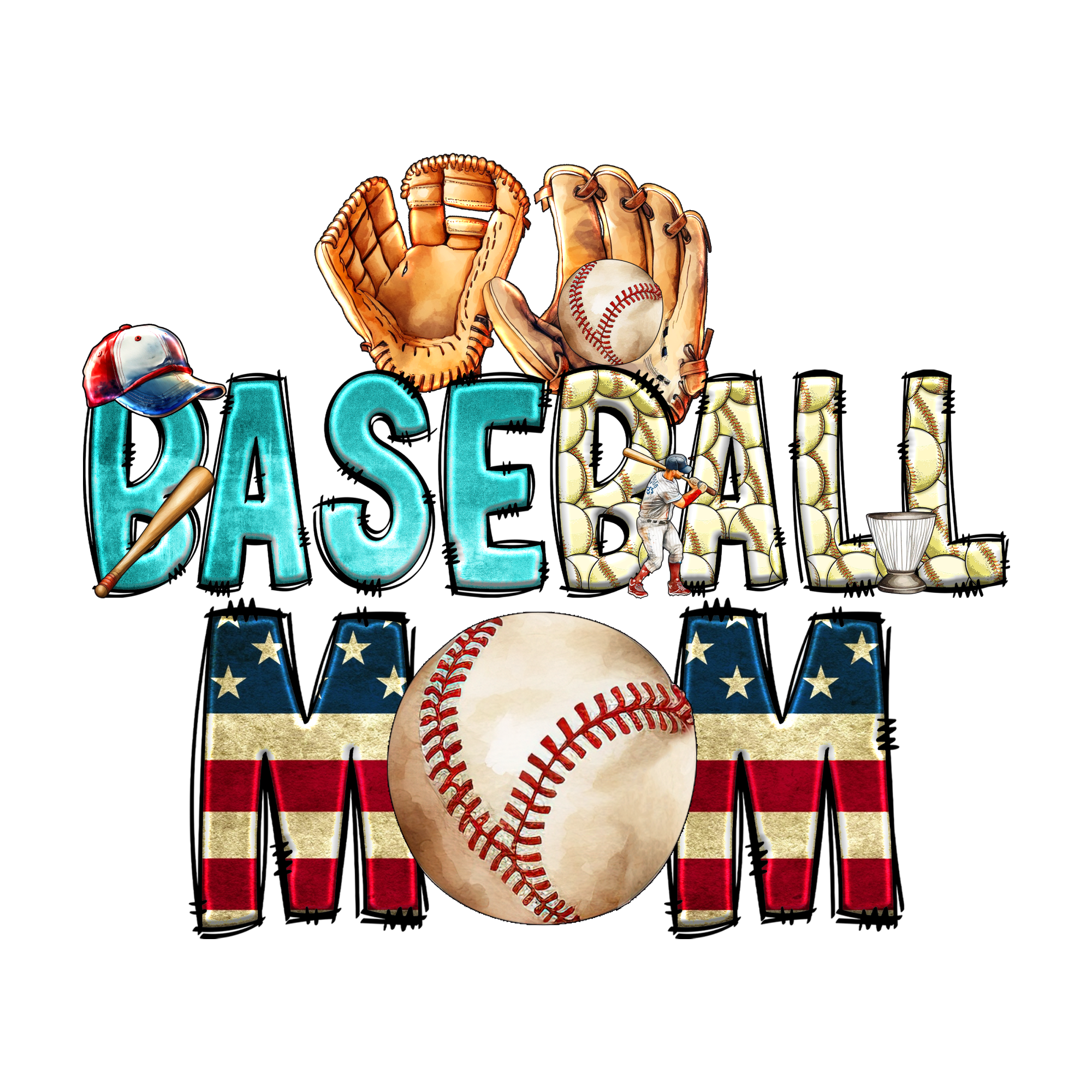 Baseball sublimations design