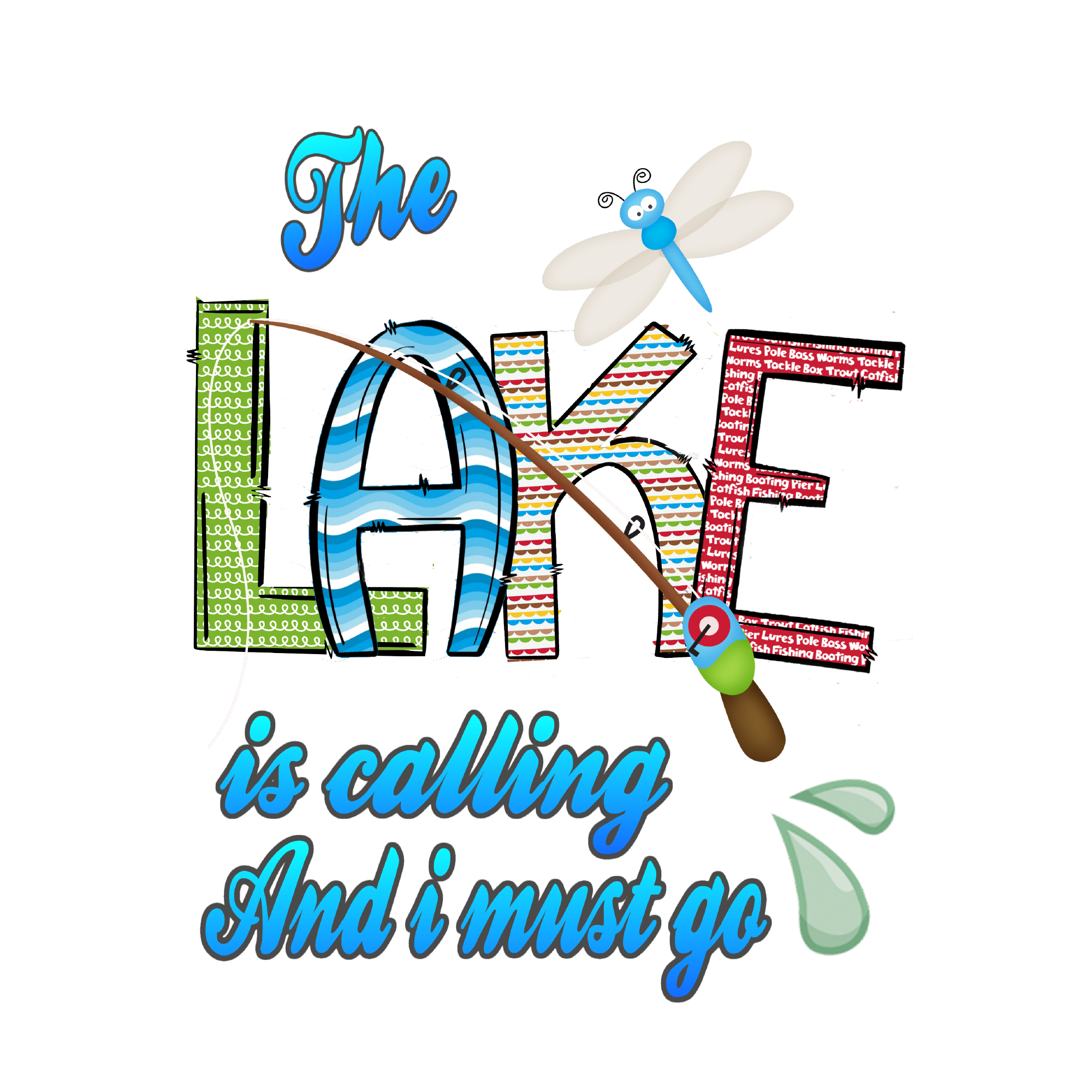 Fishing 02 — Fishing sublimation SVG cut file