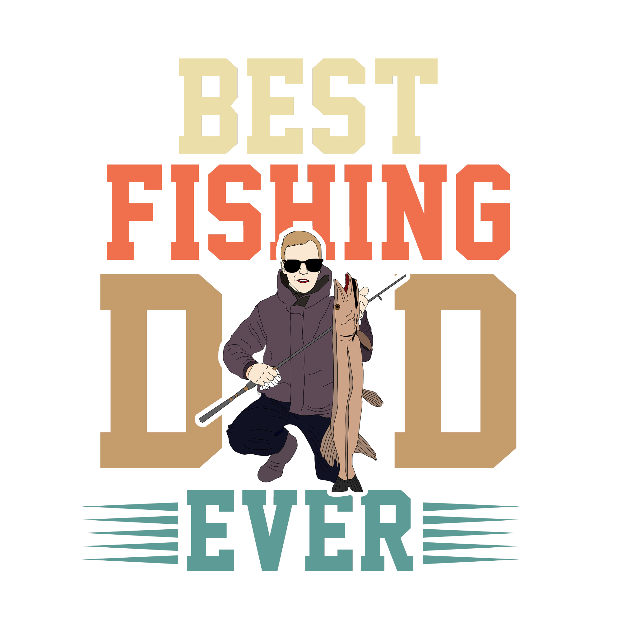 Fishing 45 — Fishing sublimation SVG cut file