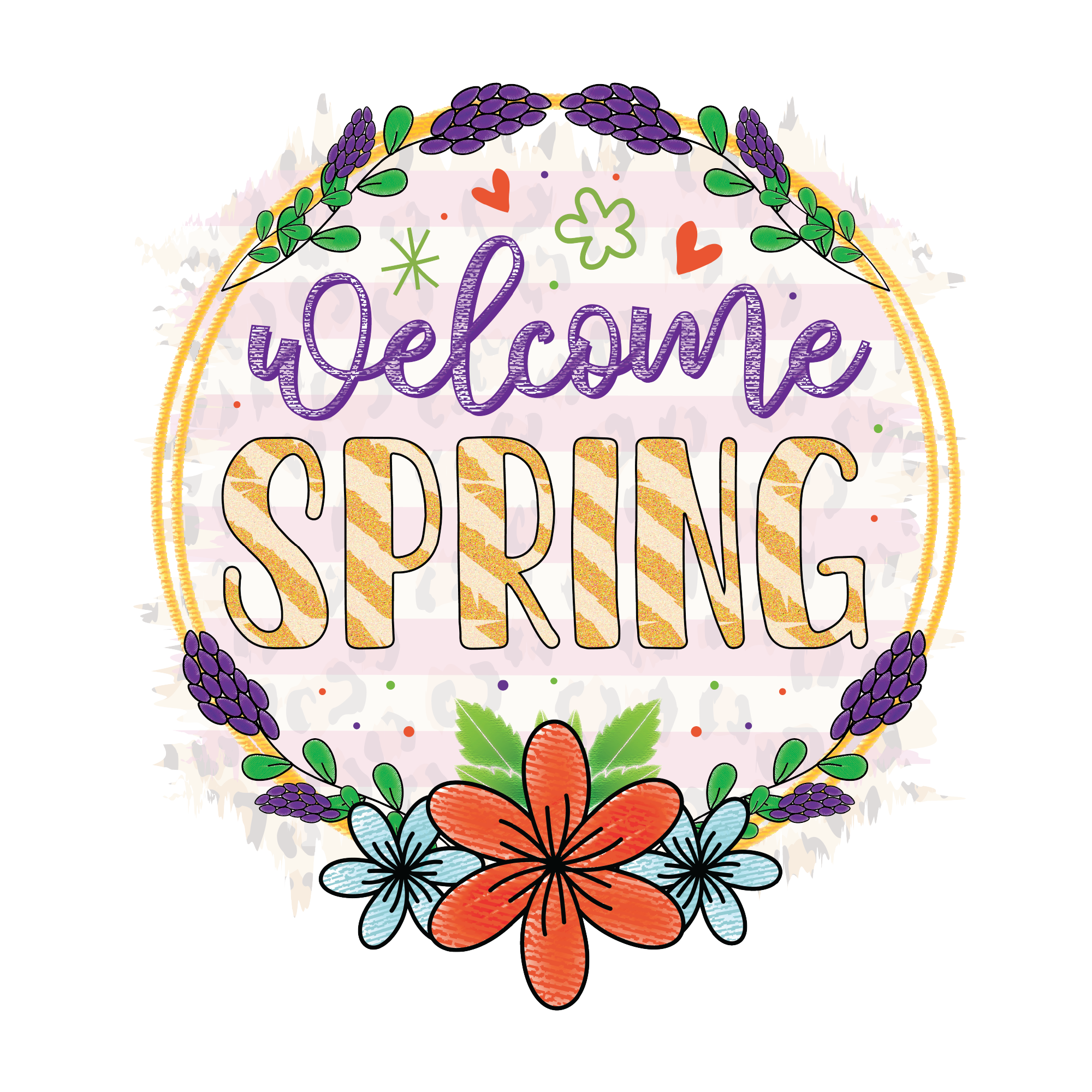Spring 31 — Spring sublimation SVG cut file