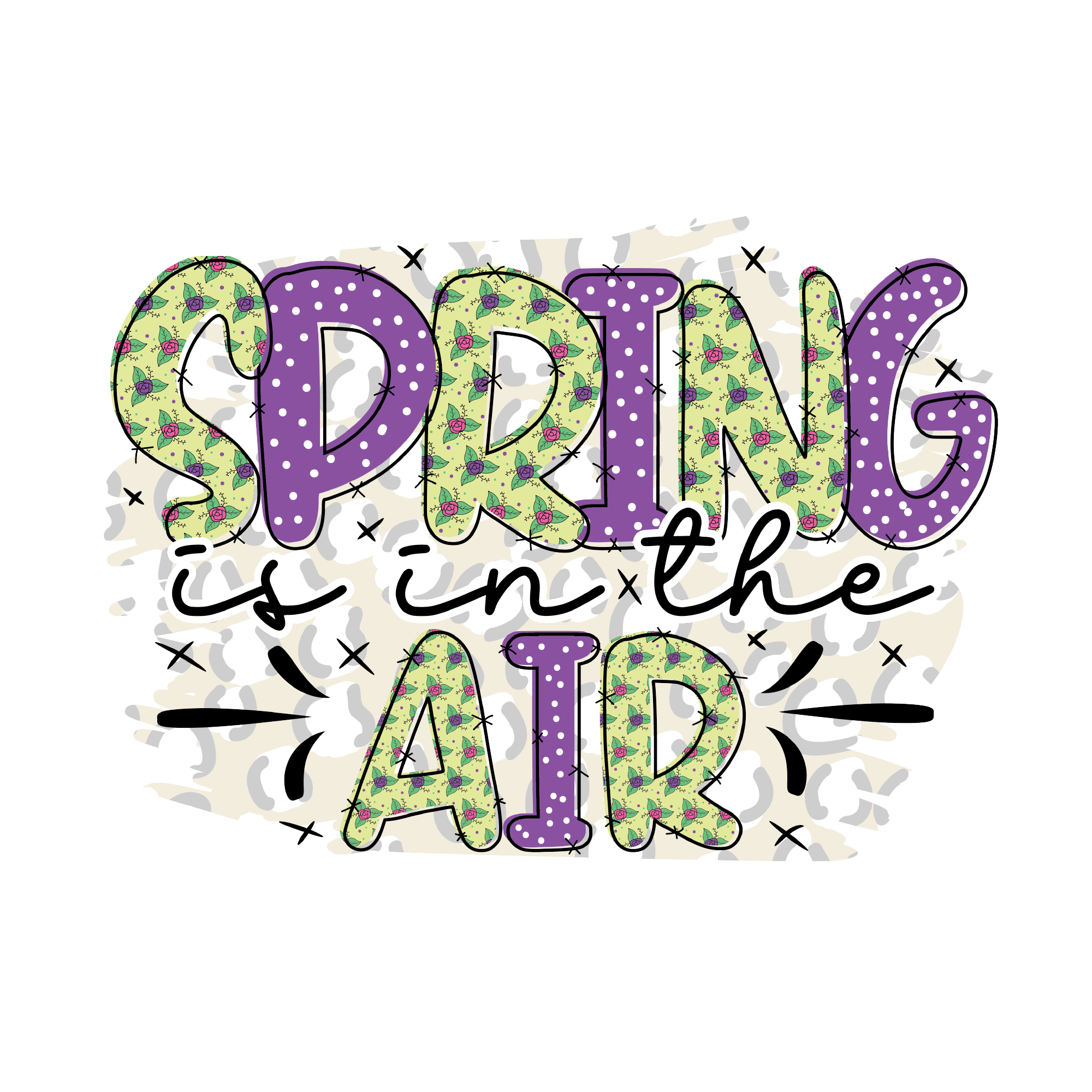 Spring 36 — Spring sublimation SVG cut file