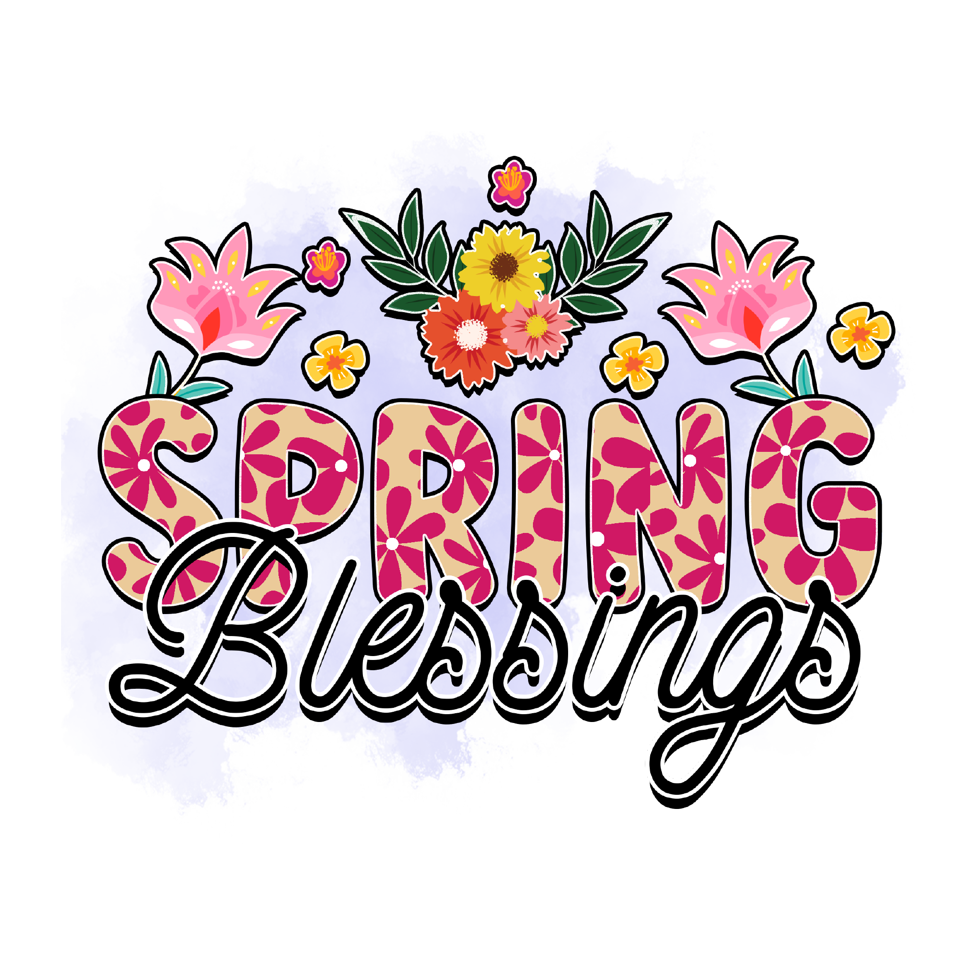 Spring 38 — Spring sublimation SVG cut file