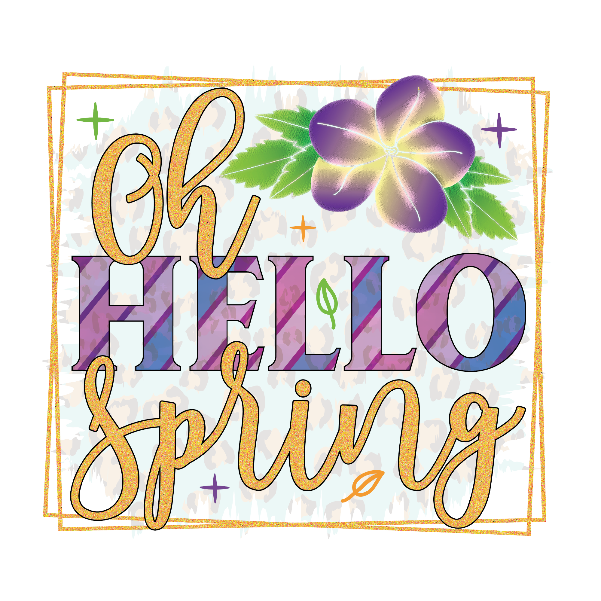 Spring 45 — Spring sublimation SVG cut file