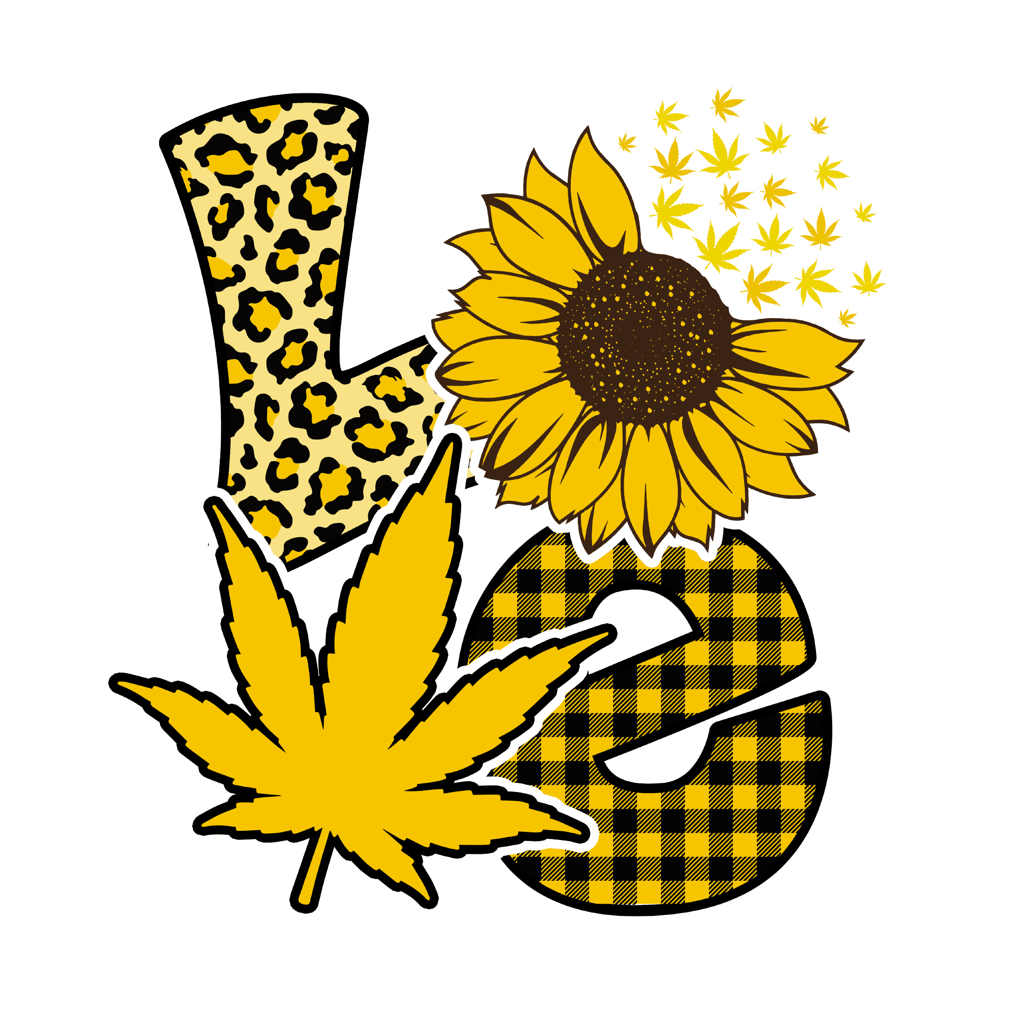 Weed 18 — Weed sublimation SVG cut file