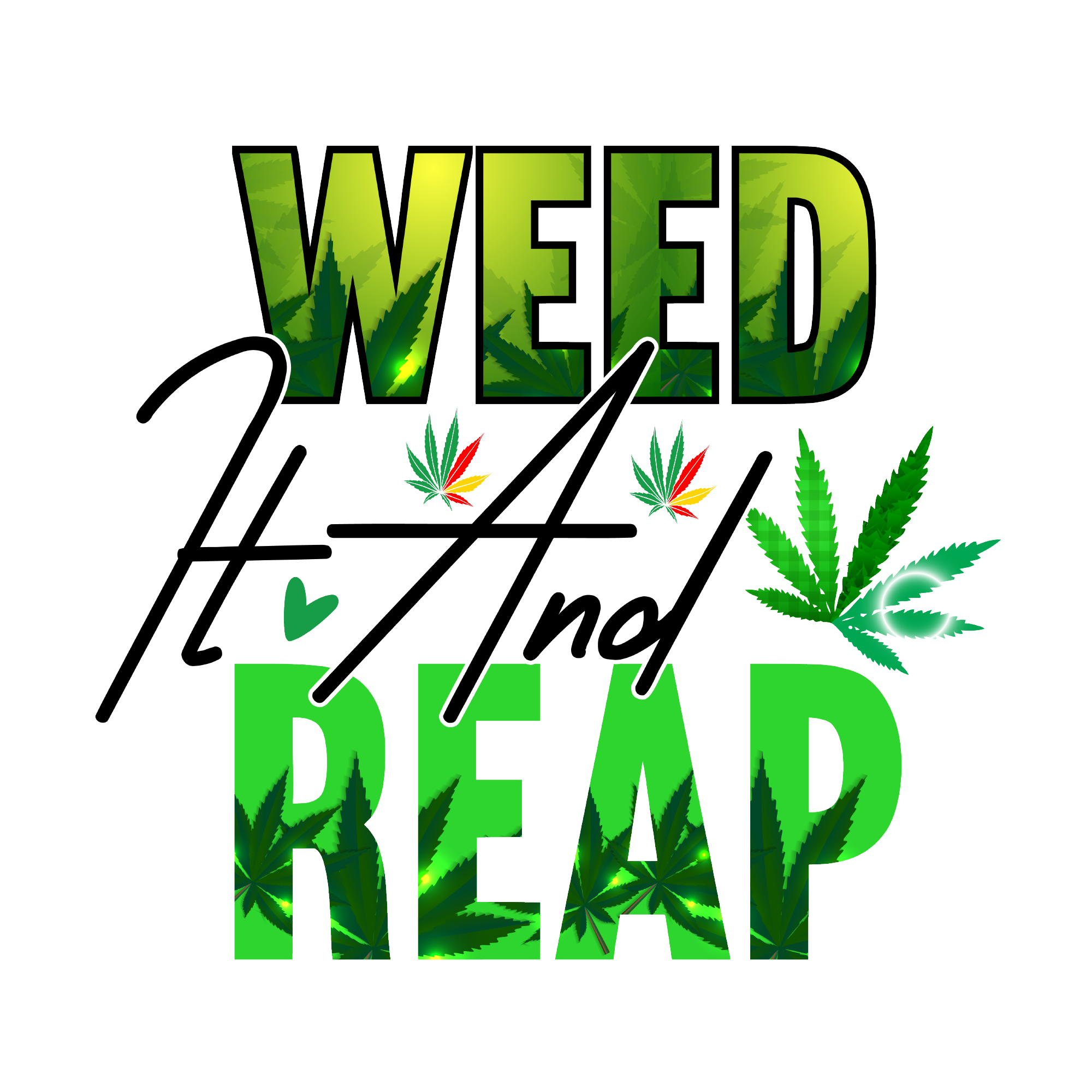 Weed 32 — Weed sublimation SVG cut file