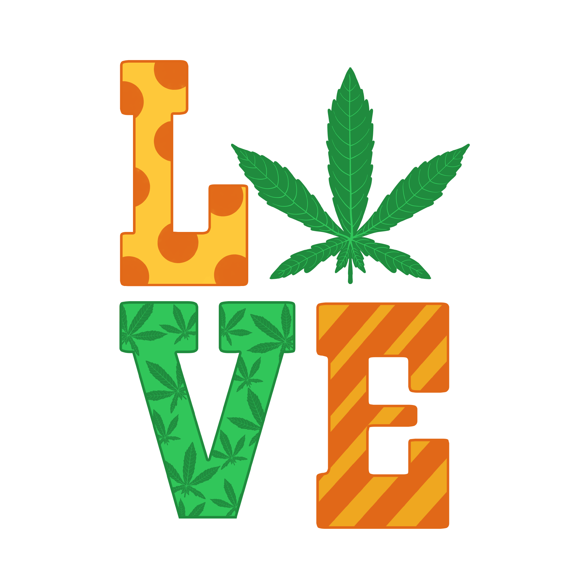 Weed 36 — Weed sublimation SVG cut file