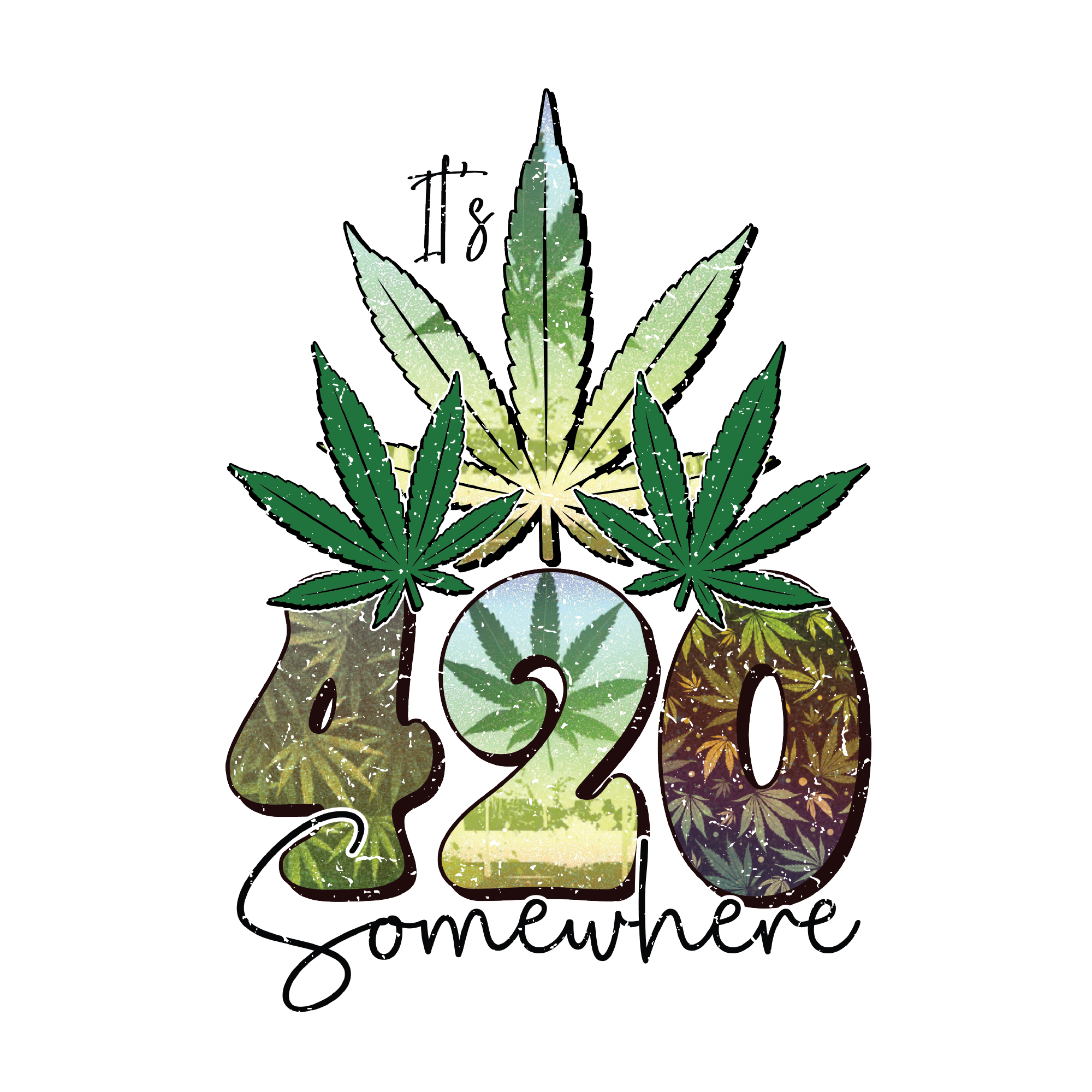 Weed 43 — Weed sublimation SVG cut file