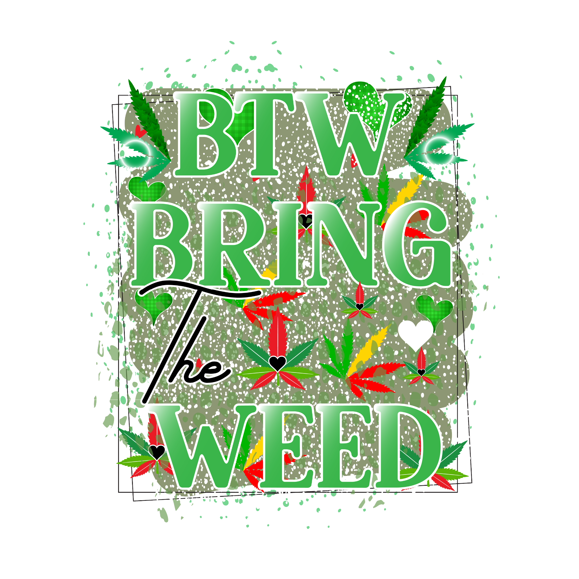 Weed 48 — Weed sublimation SVG cut file