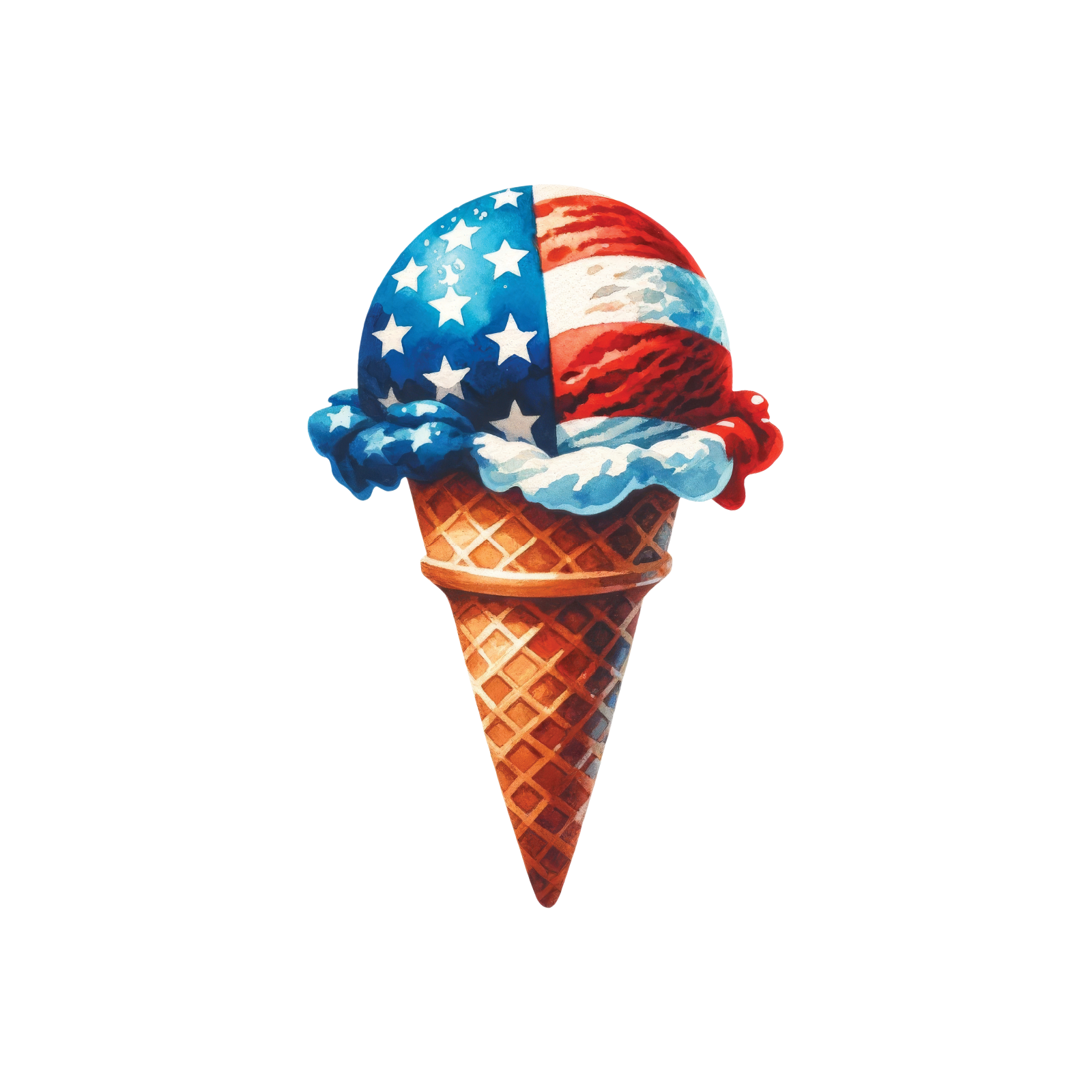 4th of July 18 — 4th of July watercolour SVG cut file