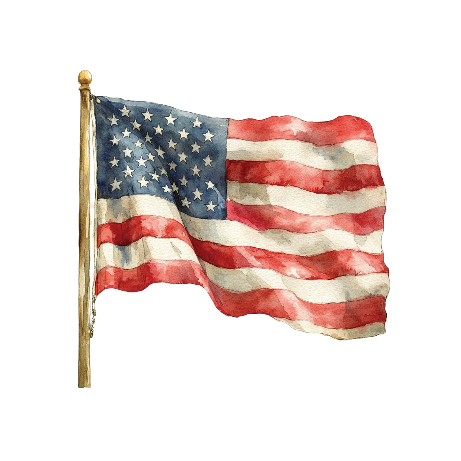 4th of July 30 — 4th of July watercolour SVG cut file