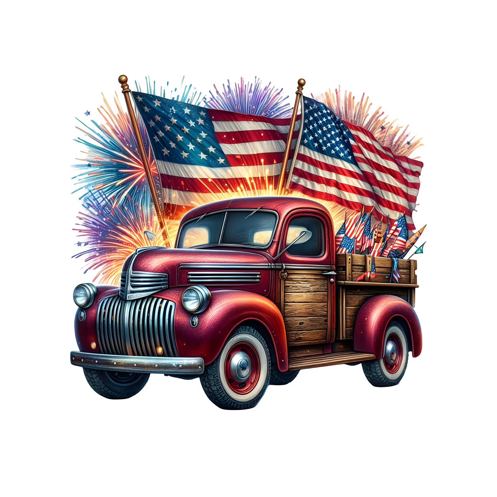 4th of July 32 — 4th of July watercolour SVG cut file