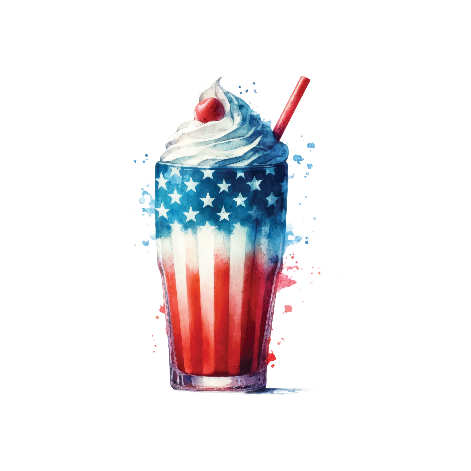 4th of July 37 — 4th of July watercolour SVG cut file