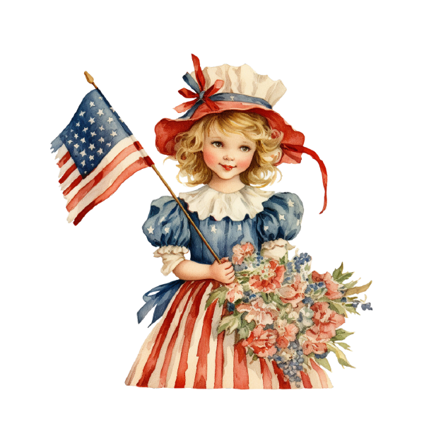 4th of July 42 — 4th of July watercolour SVG cut file