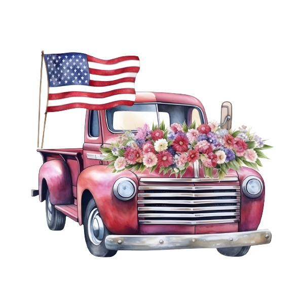 4th of July 43 — 4th of July watercolour SVG cut file