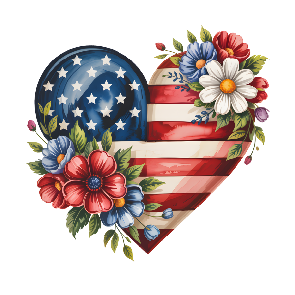 American Flag 02 — American Flag watercolour SVG cut file