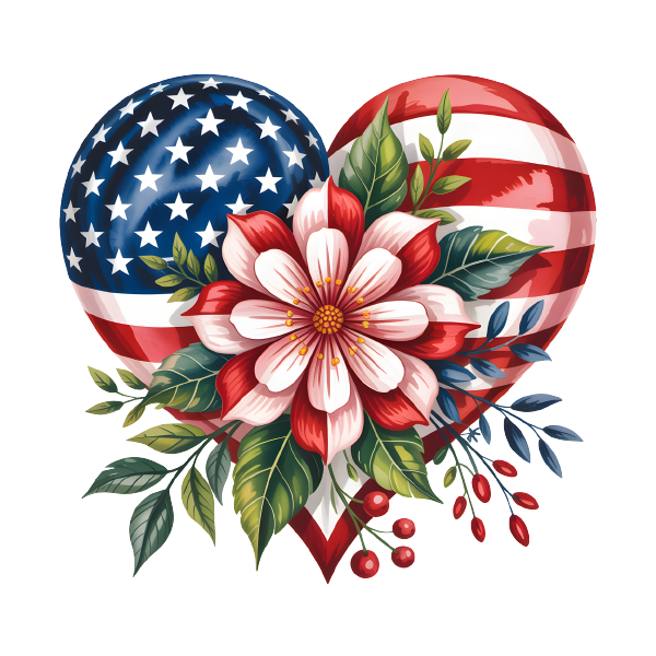 American Flag 22 — American Flag watercolour SVG cut file