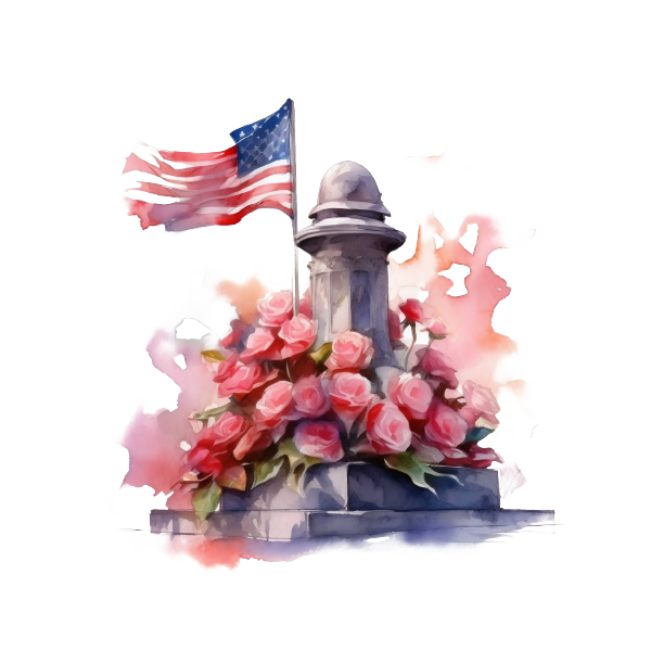 American Flag 23 — American Flag watercolour SVG cut file