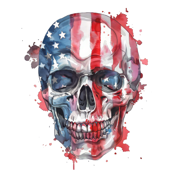 American Flag 24 — American Flag watercolour SVG cut file