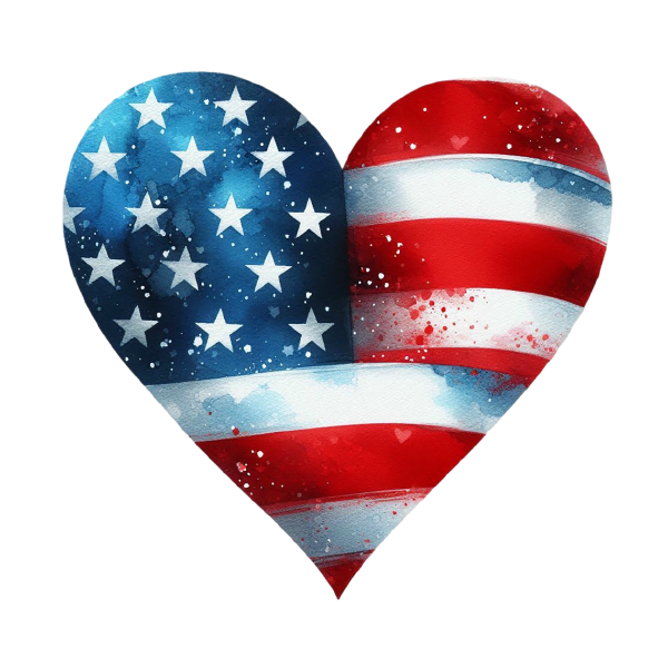 American Flag 27 — American Flag watercolour SVG cut file