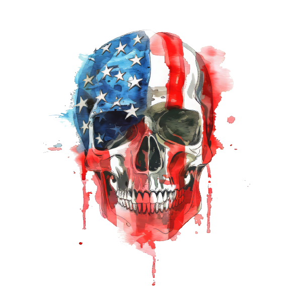 American Flag 34 — American Flag watercolour SVG cut file
