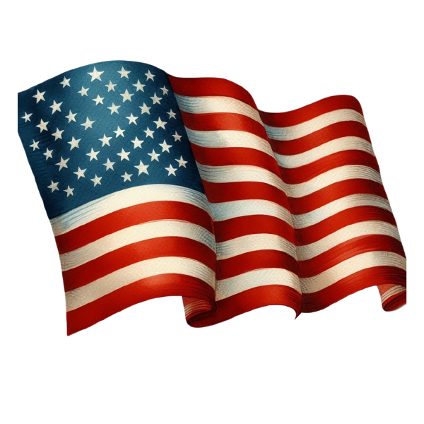 American Flag 35 — American Flag watercolour SVG cut file