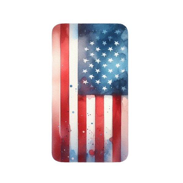 American Flag 39 — American Flag watercolour SVG cut file