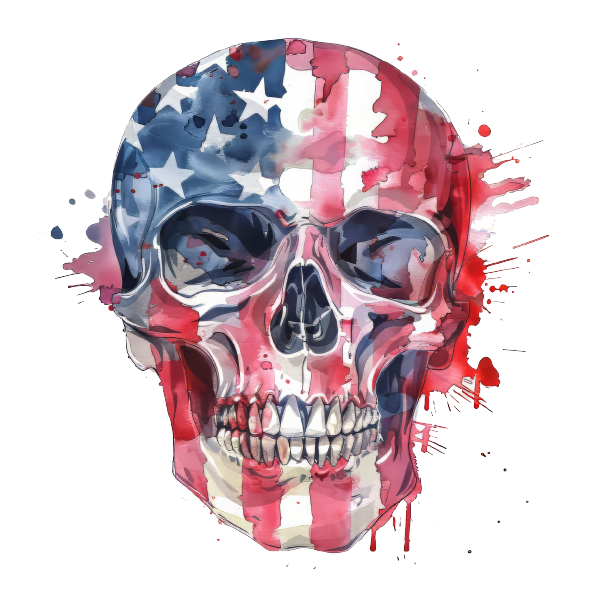 American Flag 44 — American Flag watercolour SVG cut file