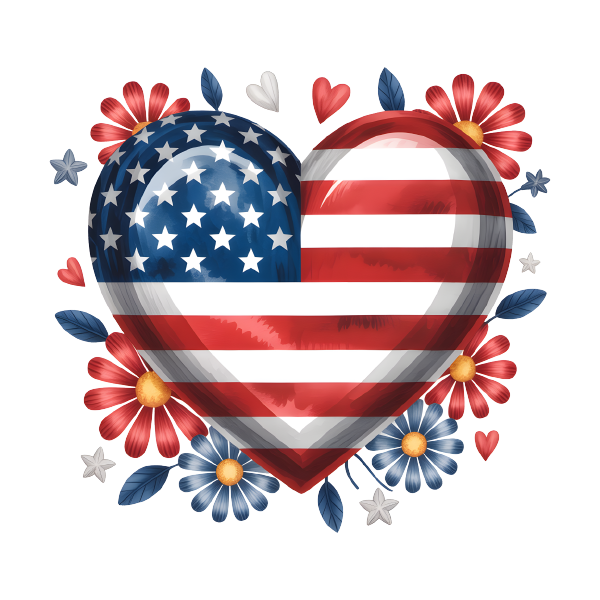 American Flag 47 — American Flag watercolour SVG cut file