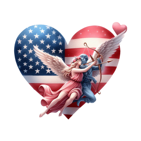 American Flag 48 — American Flag watercolour SVG cut file