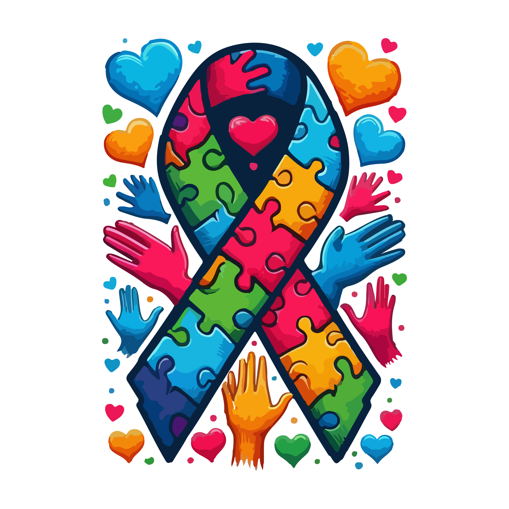 Autism watercolour design