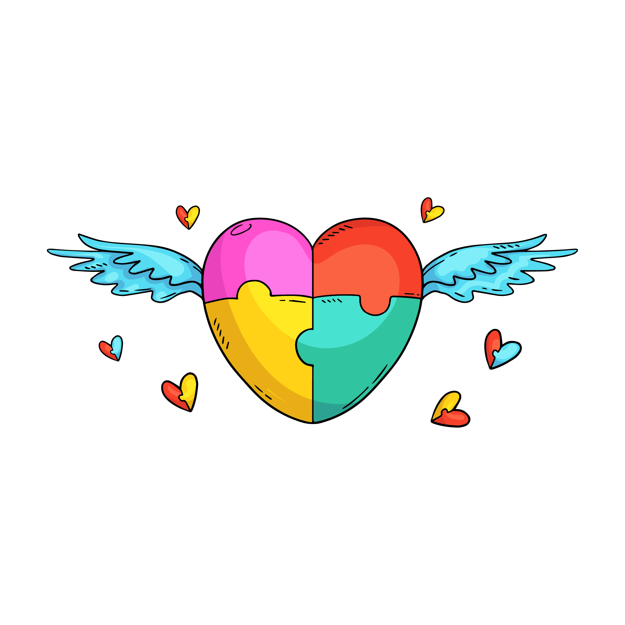 Autism 18 — Autism watercolour SVG cut file