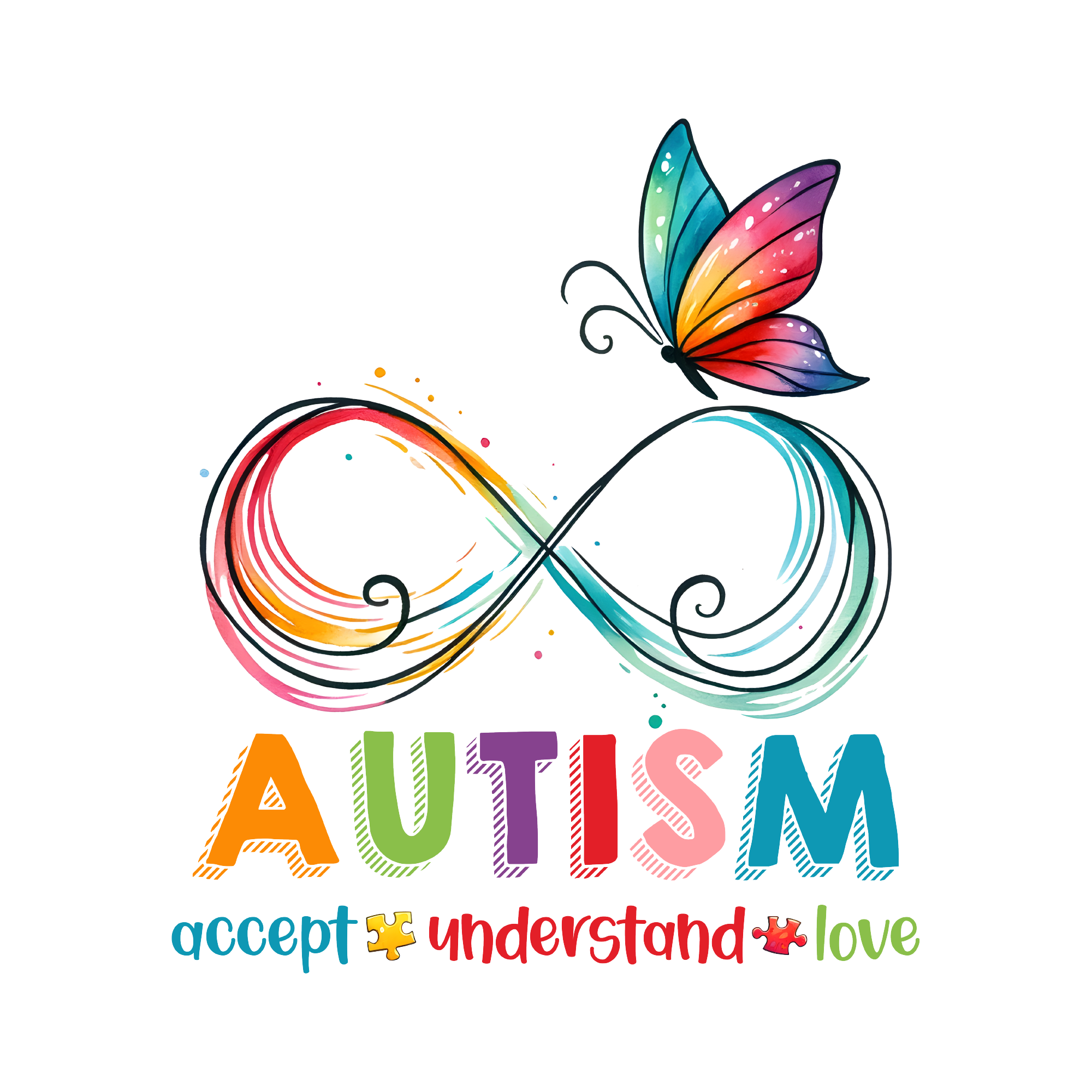 Autism 03 — Autism watercolour SVG cut file