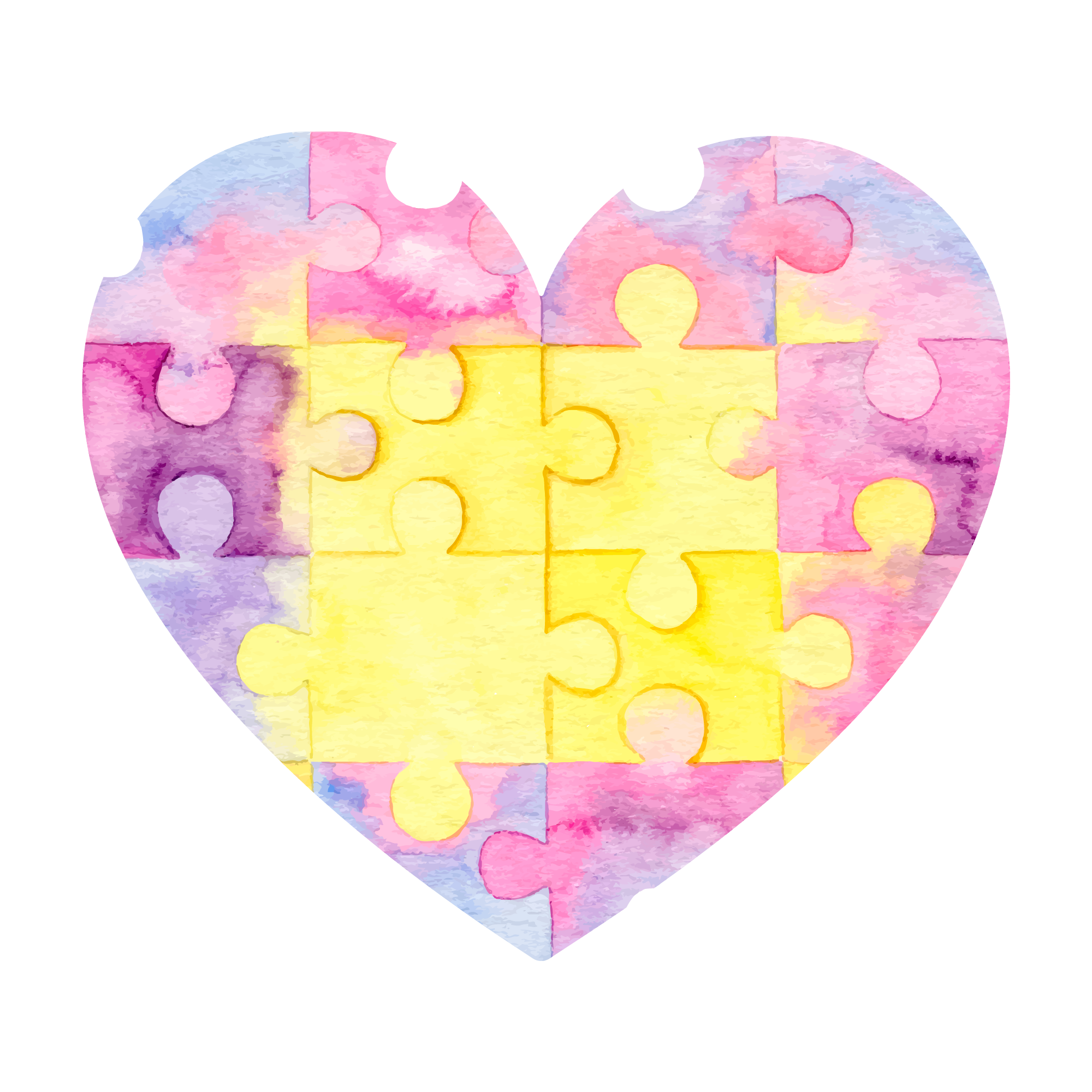 Autism 21 — Autism watercolour SVG cut file