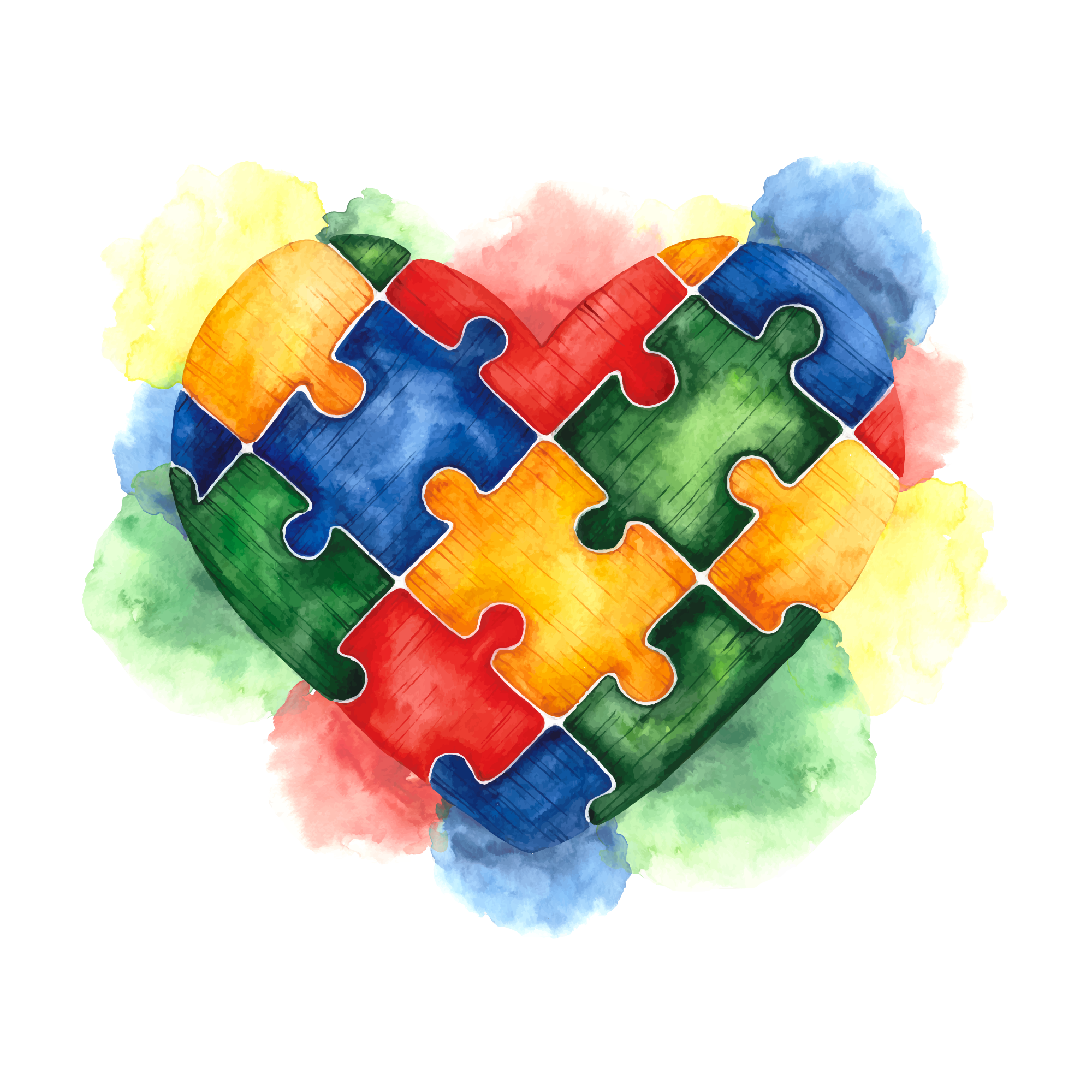 Autism 23 — Autism watercolour SVG cut file