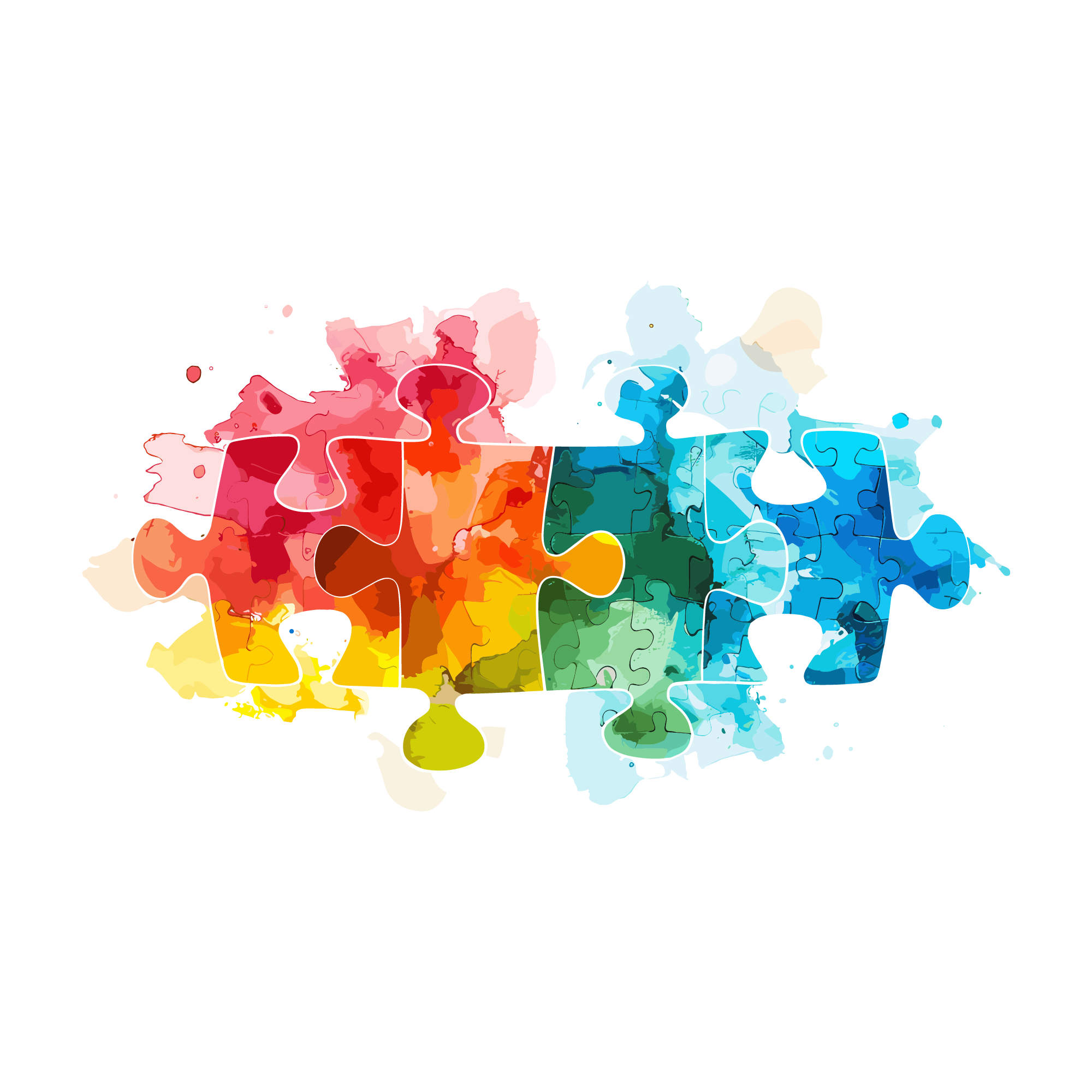 Autism 25 — Autism watercolour SVG cut file