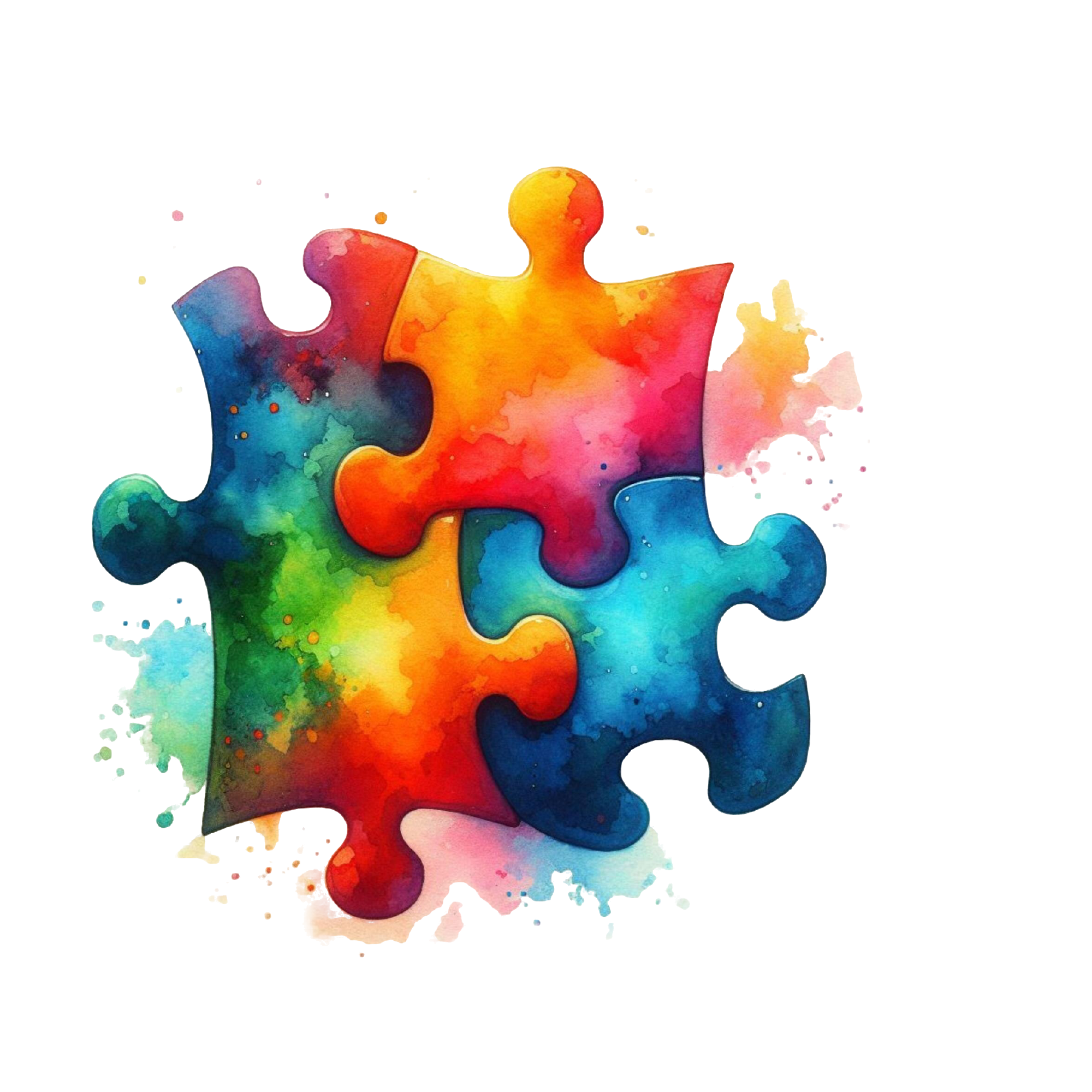 Autism 32 — Autism watercolour SVG cut file