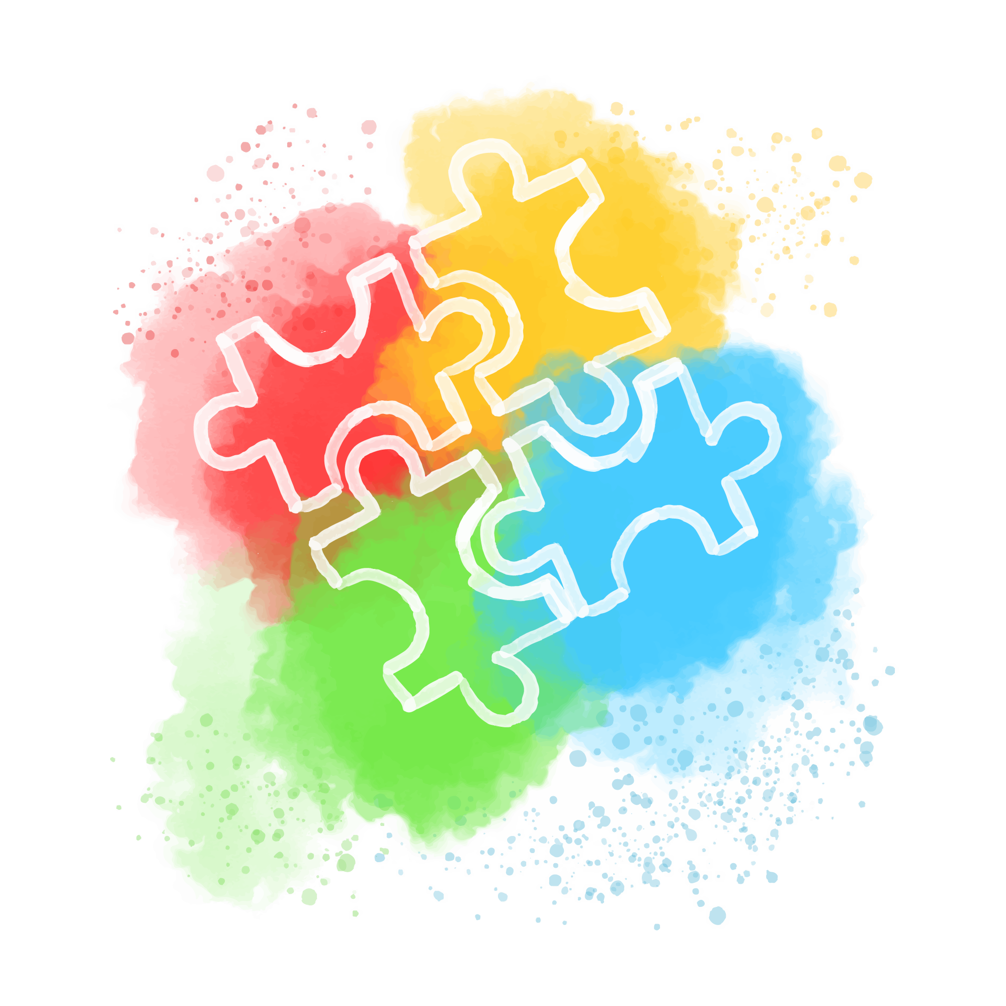 Autism 35 — Autism watercolour SVG cut file