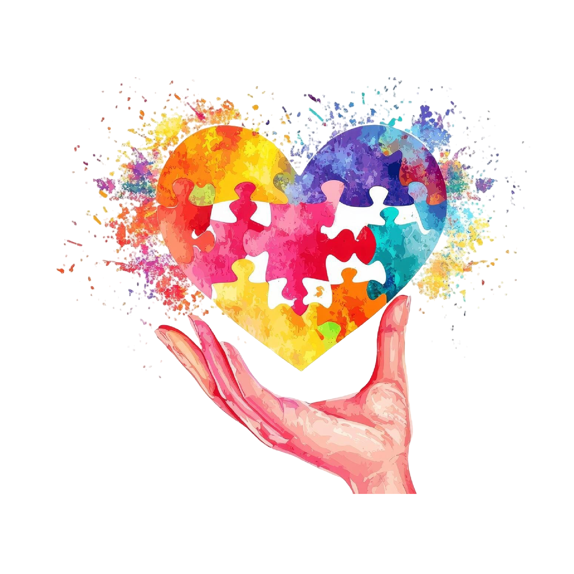 Autism 38 — Autism watercolour SVG cut file