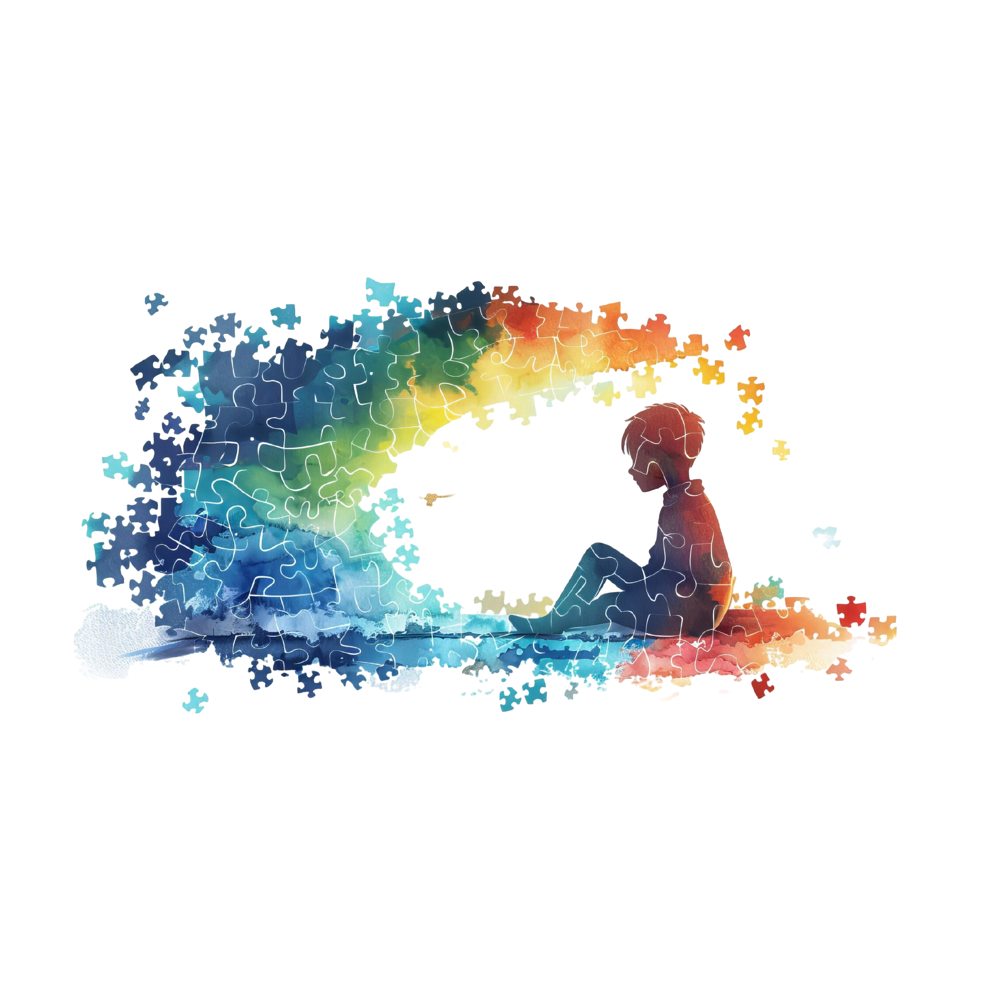Autism 41 — Autism watercolour SVG cut file