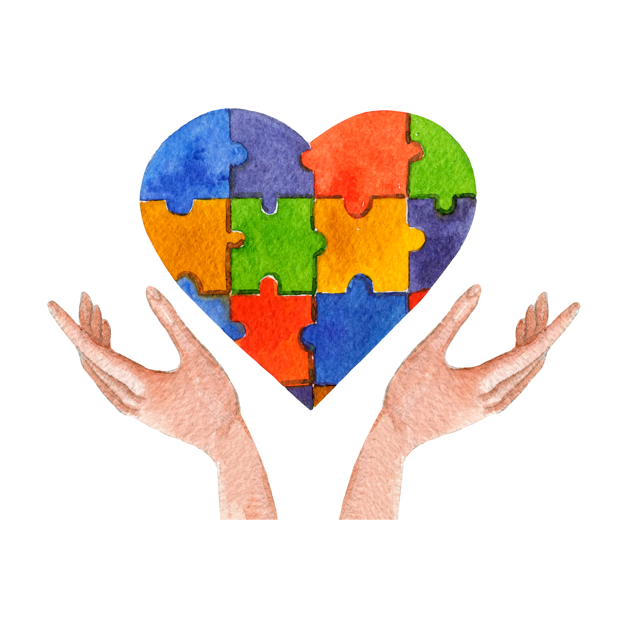 Autism 43 — Autism watercolour SVG cut file