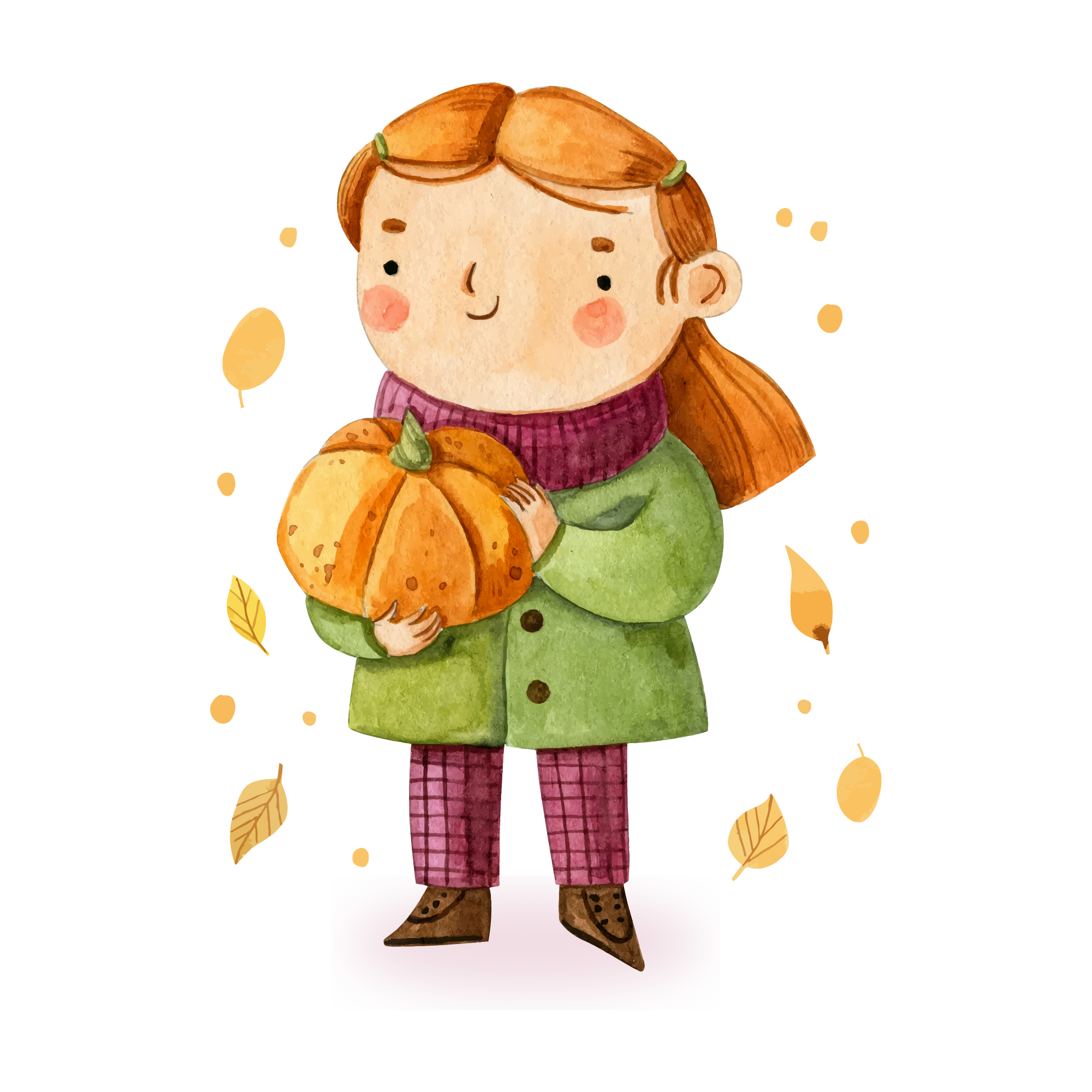 Autumn watercolour design